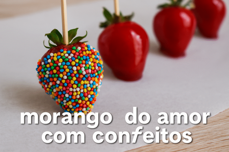 Ideias Criativas para Decorar Morango do Amor com Confeitos
