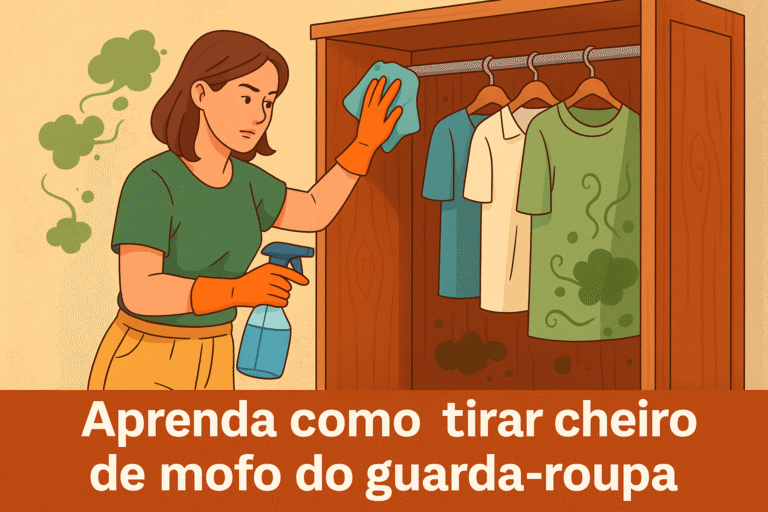 como tirar cheiro de mofo em guarda roupa