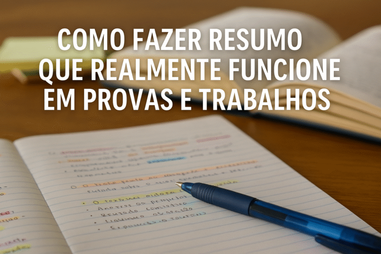 Como Fazer Resumo Que Realmente Funcione em Provas e Trabalhos