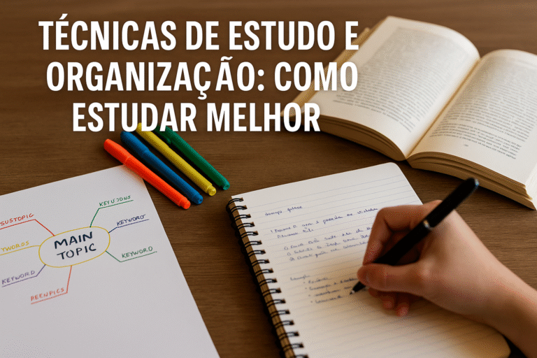 Técnicas de Estudo e Organização Como Estudar Melhor